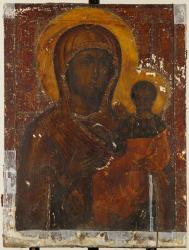 Икона "Богоматерь Одигитрия". XVIII в. После реставрации